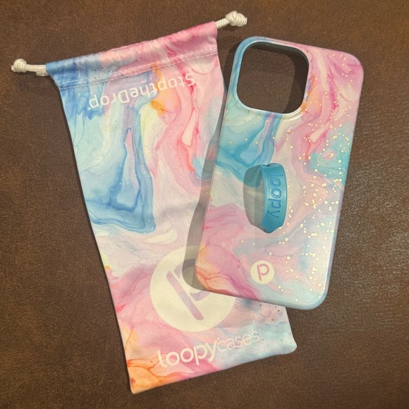 Loopy Cases Cotton Candy Swirl iPhone 14 Pro Phone Case - Picture 1 of 10